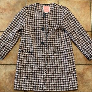 Kate Spade Enchanted Tweed Coat Medium 🌸